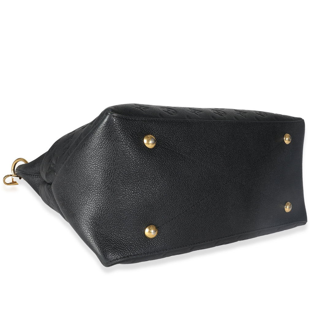 Louis Vuitton Black Monogram Empreinte Maida Hobo