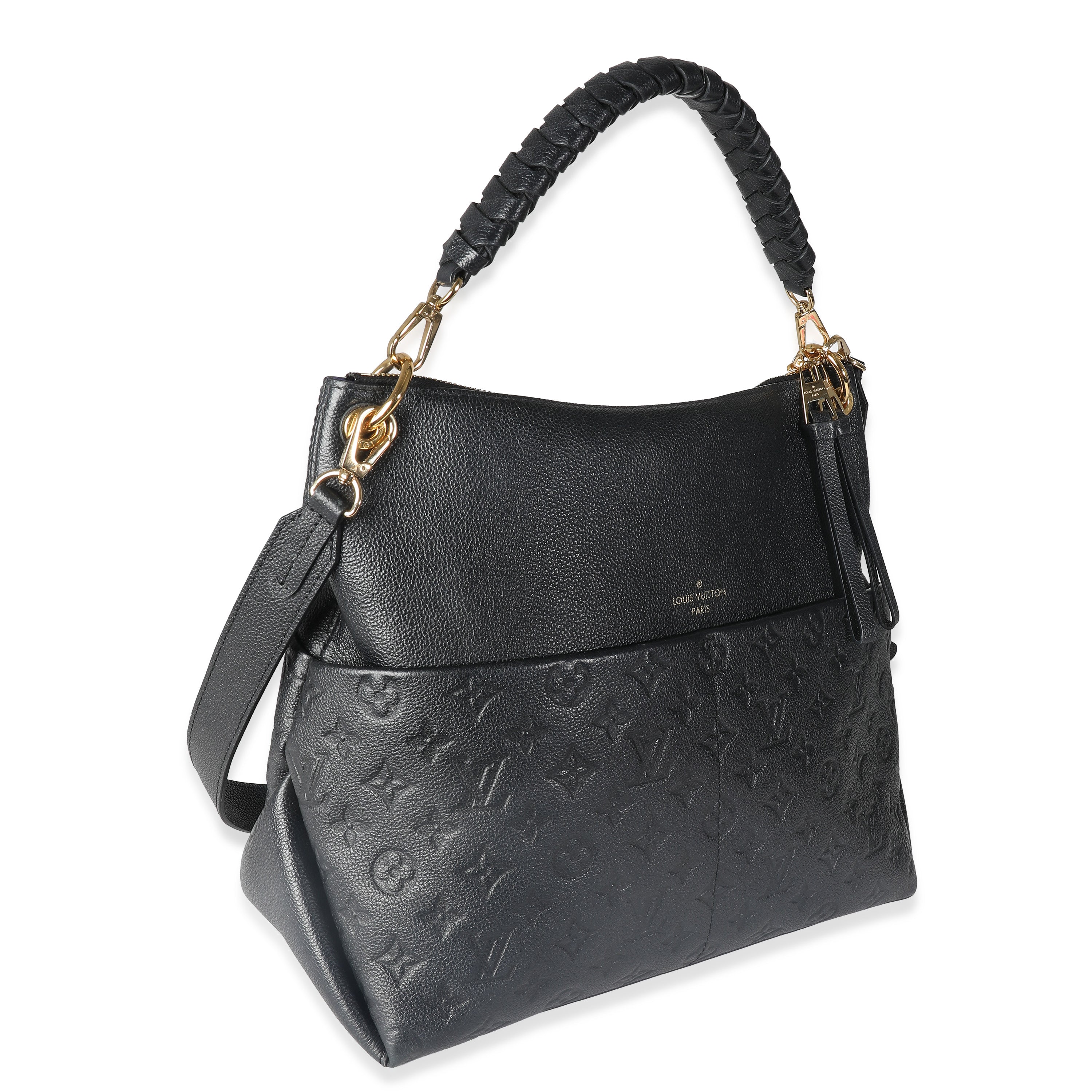 Louis Vuitton Black Monogram Empreinte Maida Hobo