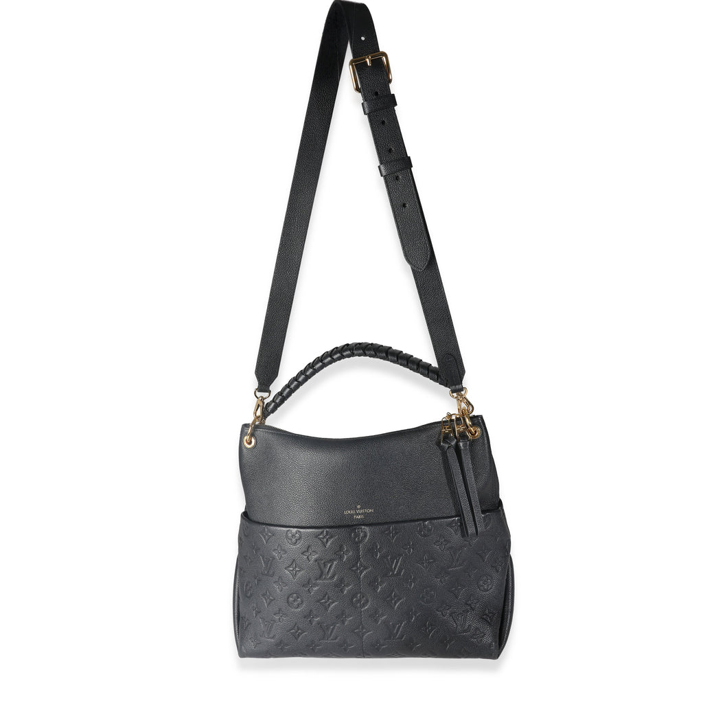 Louis Vuitton Black Monogram Empreinte Maida Hobo