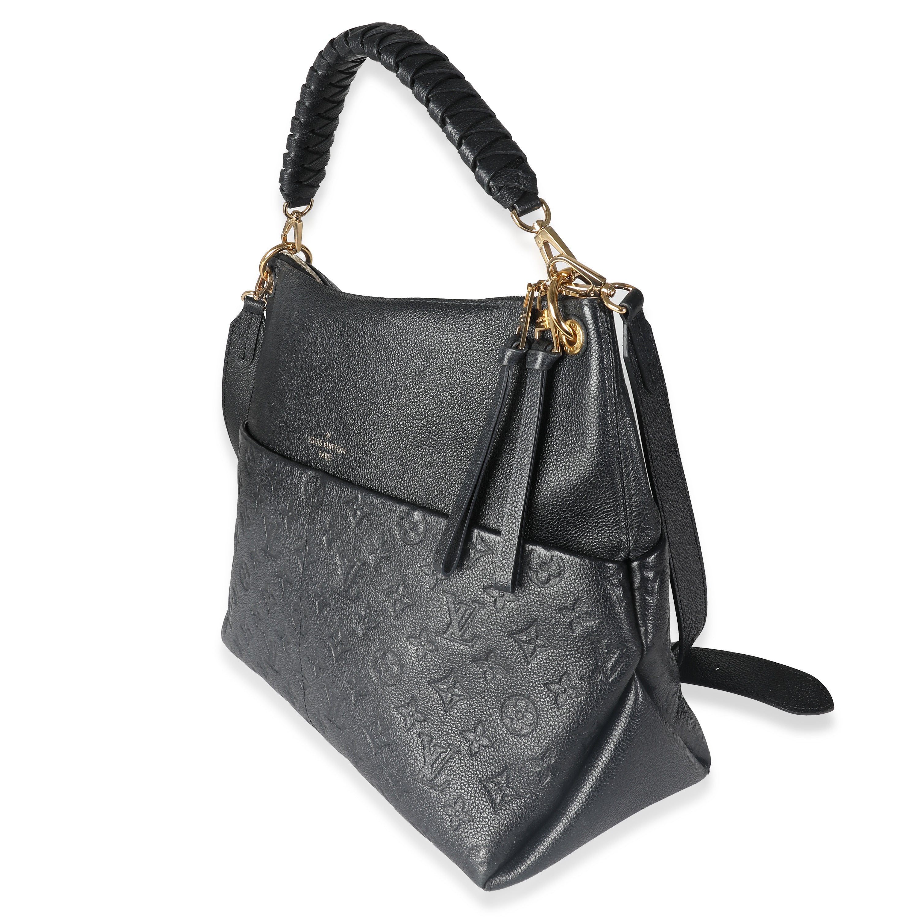 Louis Vuitton Black Monogram Empreinte Maida Hobo