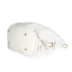 Louis Vuitton White Monogram Mahina XL Hobo
