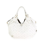 Louis Vuitton White Monogram Mahina XL Hobo