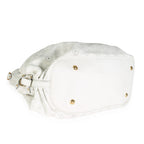Louis Vuitton White Monogram Mahina XL Hobo