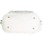 Louis Vuitton White Monogram Mahina XL Hobo