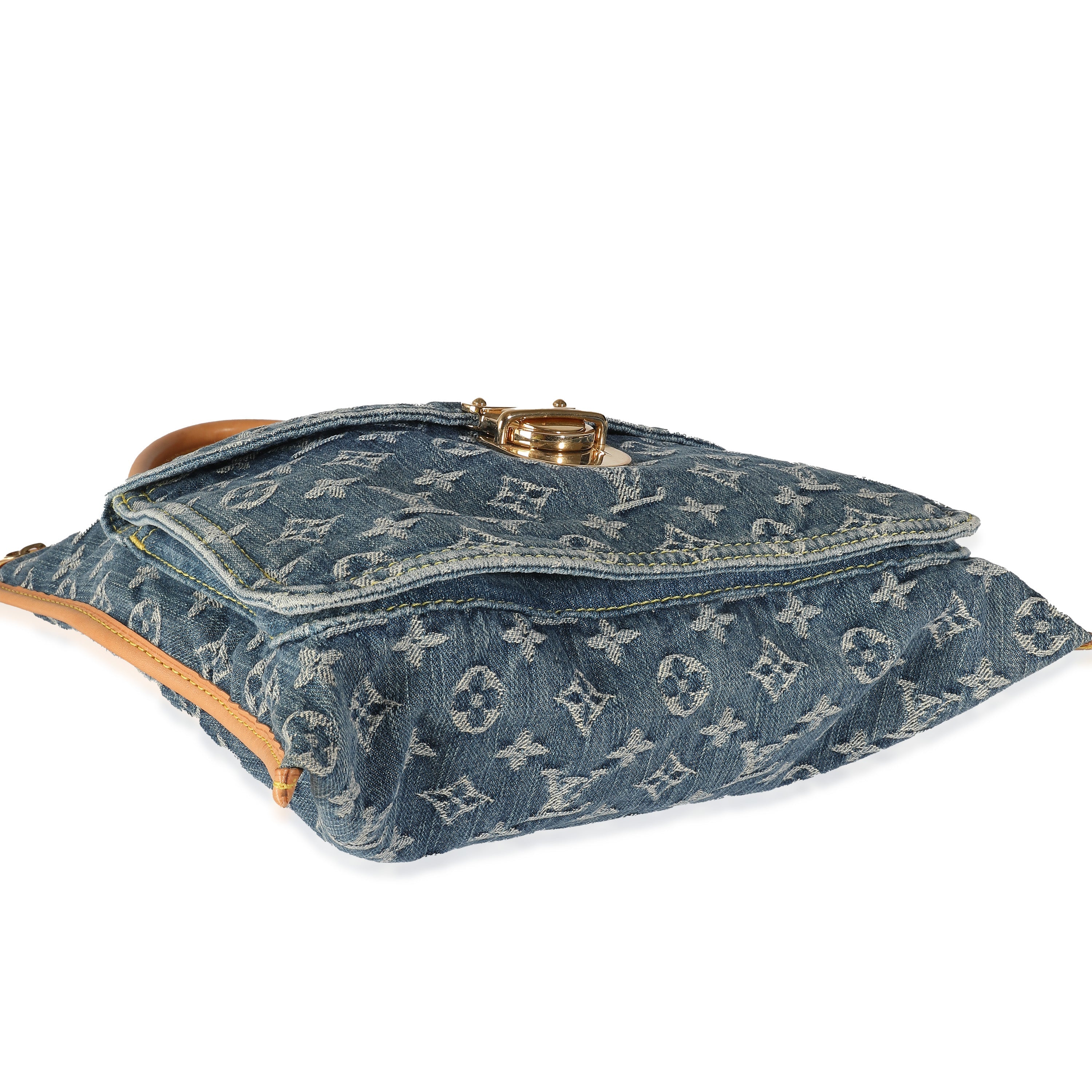 Louis Vuitton Blue Monogram Denim Sac Plat