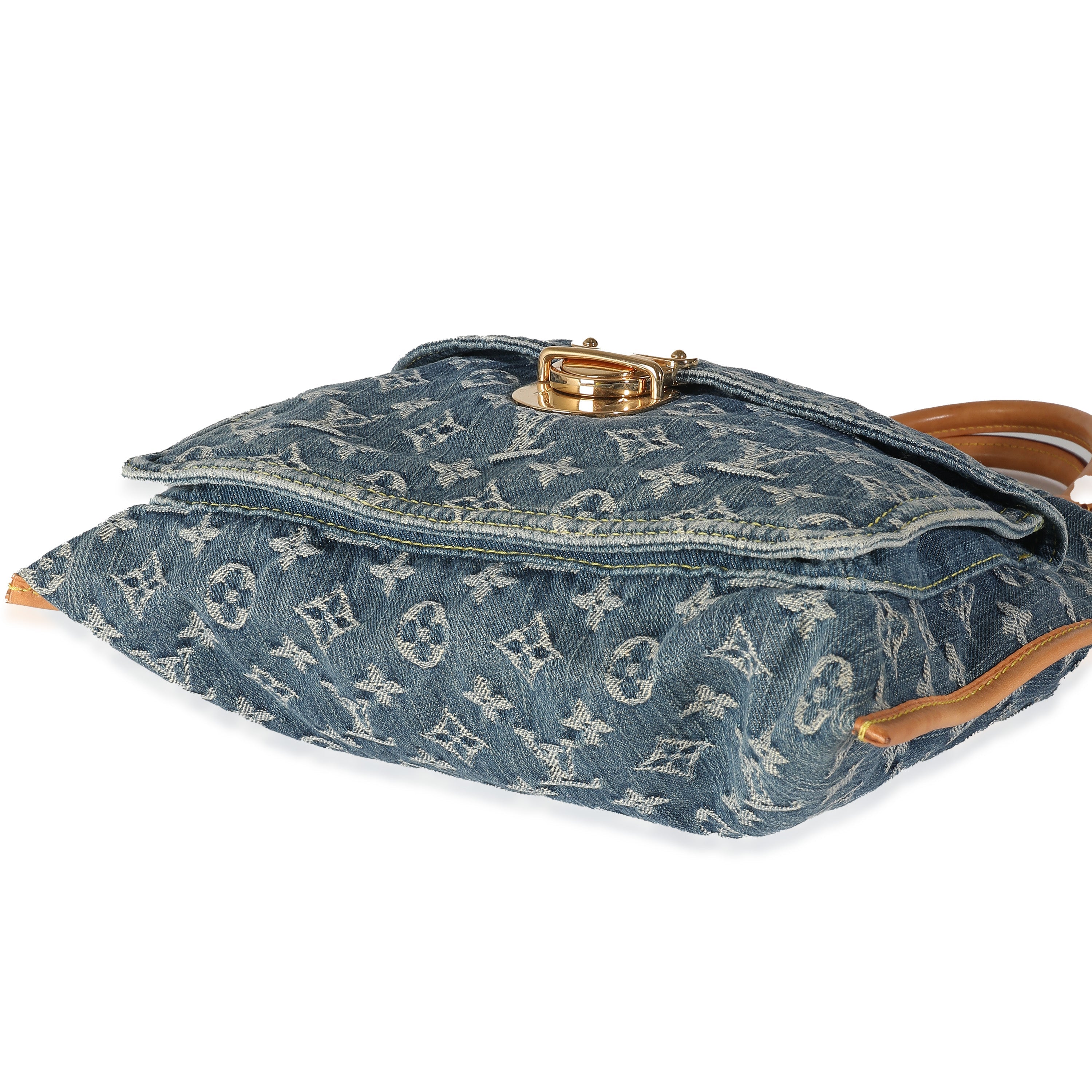 Louis Vuitton Blue Monogram Denim Sac Plat
