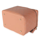 Chanel Pink Quilted Lambskin Knock On Wood Vanity Case