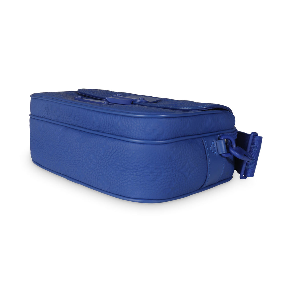 Louis Vuitton Blue Taurillon Monogram S Lock Messenger