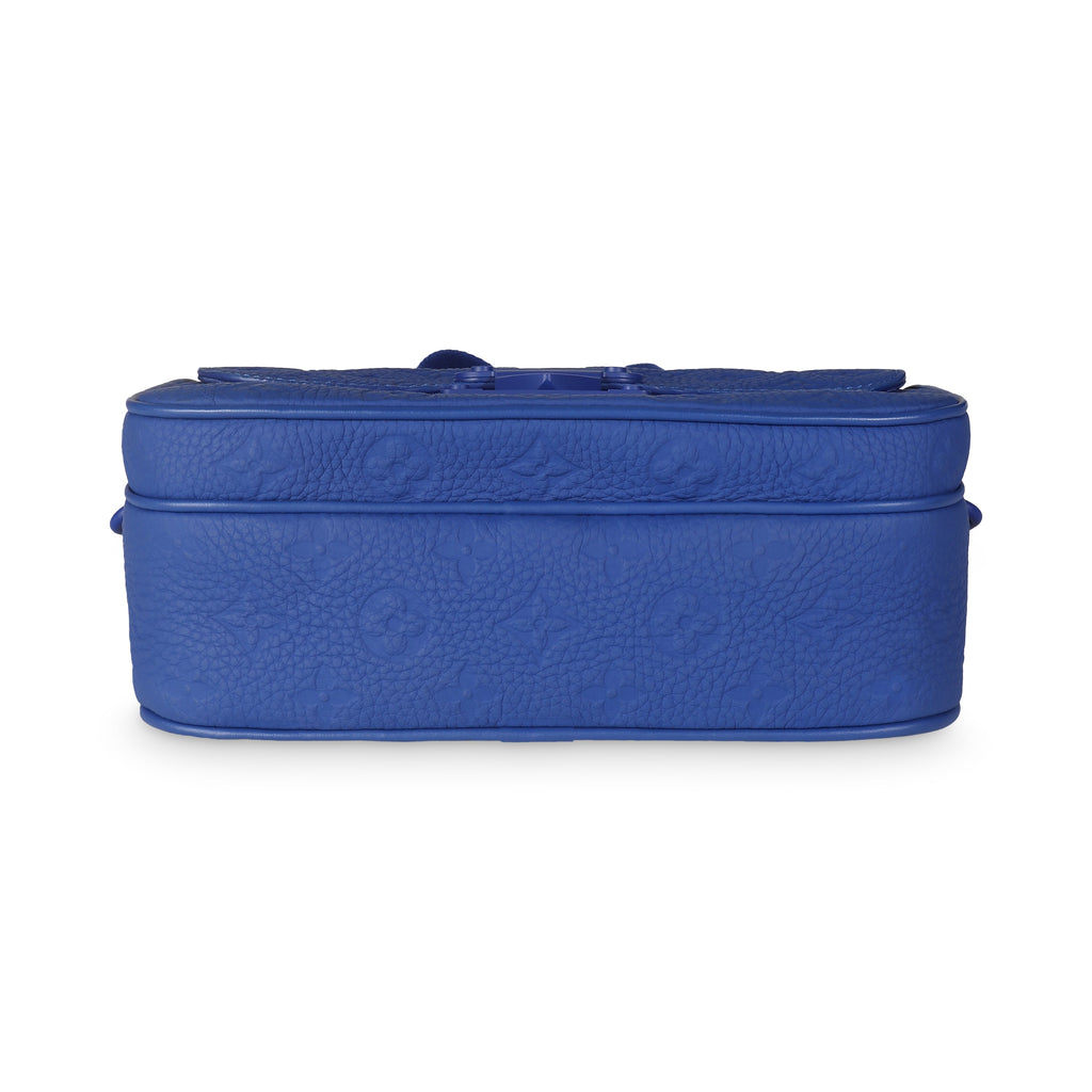 Louis Vuitton Blue Taurillon Monogram S Lock Messenger