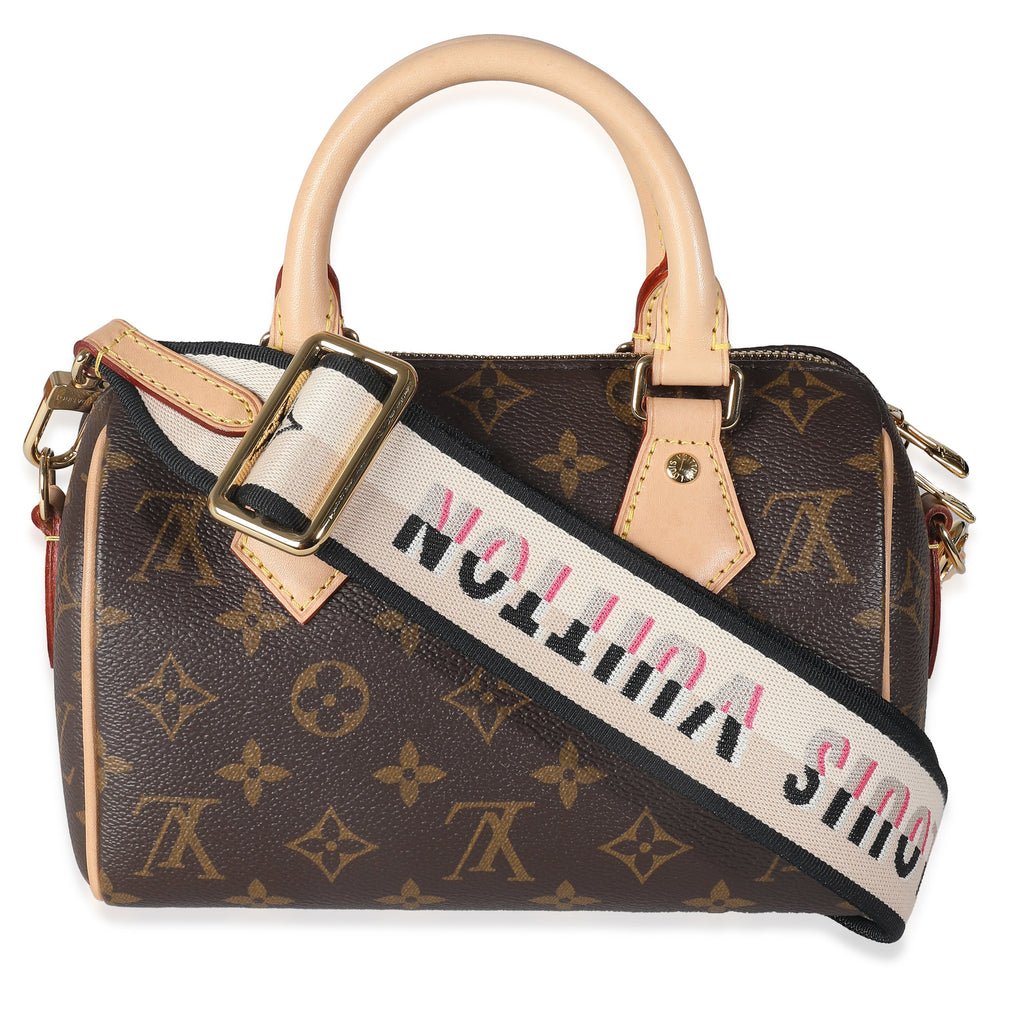 Louis Vuitton Black Monogram Canvas Speedy Bandouliere 20