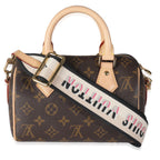 Louis Vuitton Black Monogram Canvas Speedy Bandouliere 20