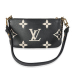 Louis Vuitton Beige Black Monogram Empreinte Multi Pochette Accessoires