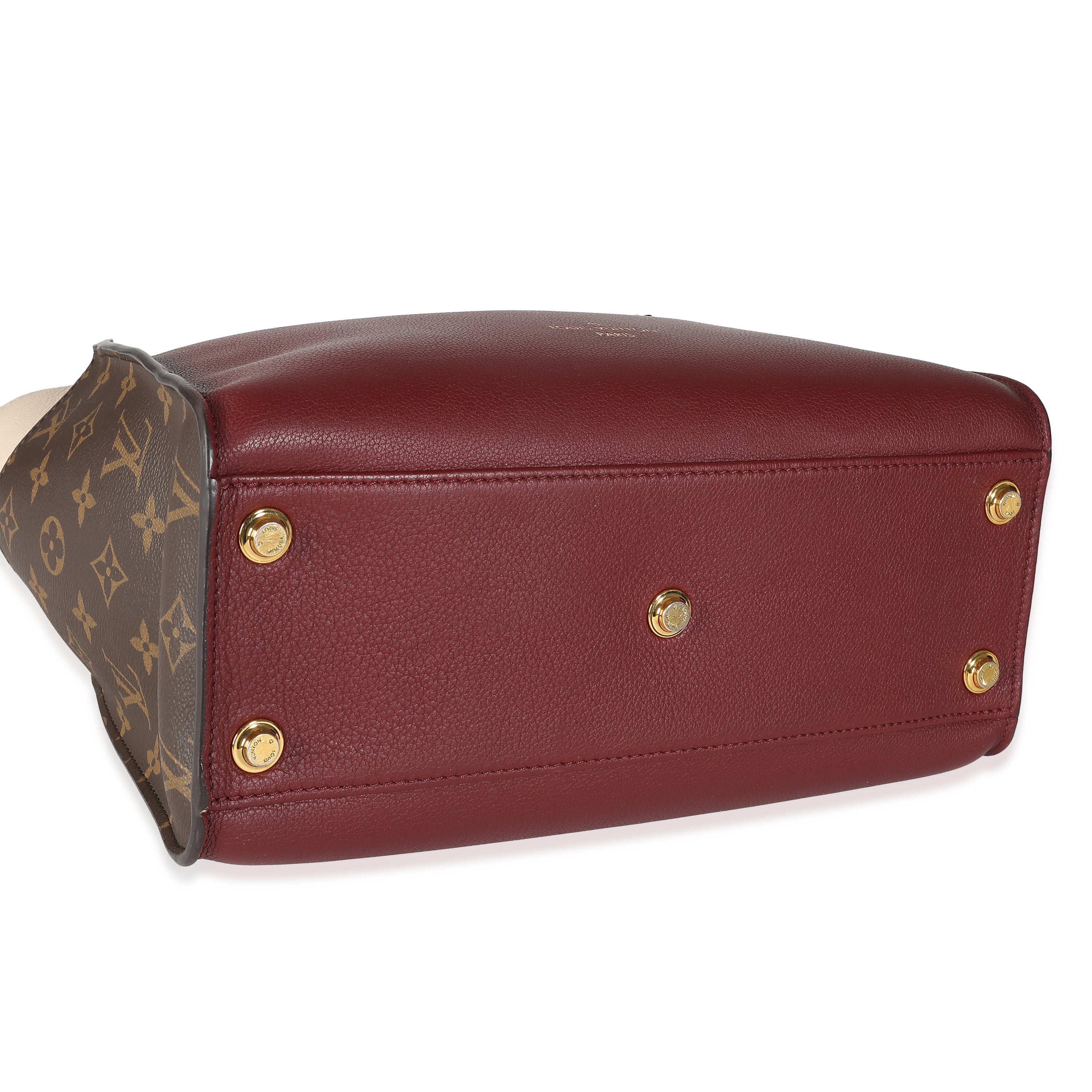 Louis Vuitton Wine Monogram Canvas On My Side MM