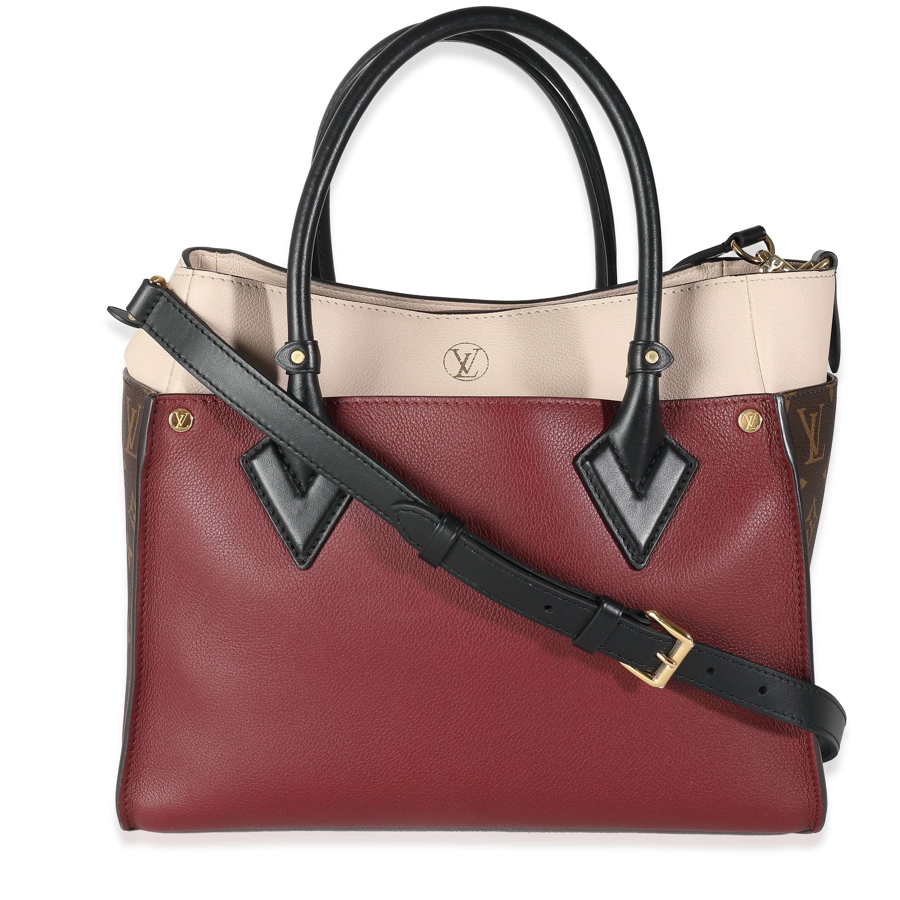 Louis Vuitton Wine Monogram Canvas On My Side MM