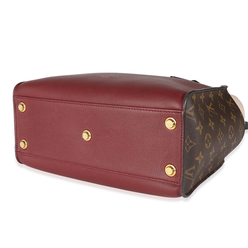 Louis Vuitton Wine Monogram Canvas On My Side MM