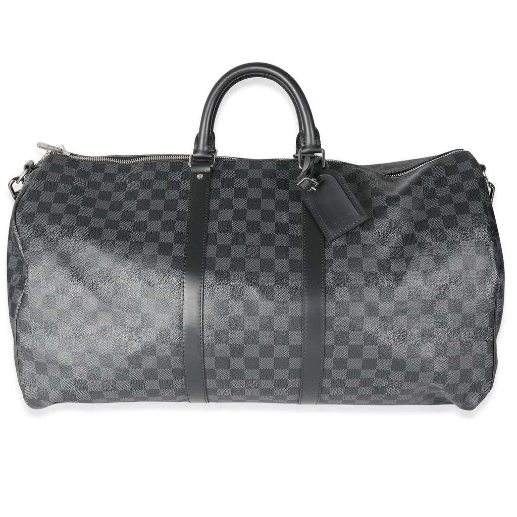 Louis Vuitton Damier Graphite Canvas Keepall Bandouliere 55