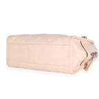 Chanel Pink Quilted Caviar Small Deauville Bowling Handbag