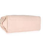 Chanel Pink Quilted Caviar Small Deauville Bowling Handbag