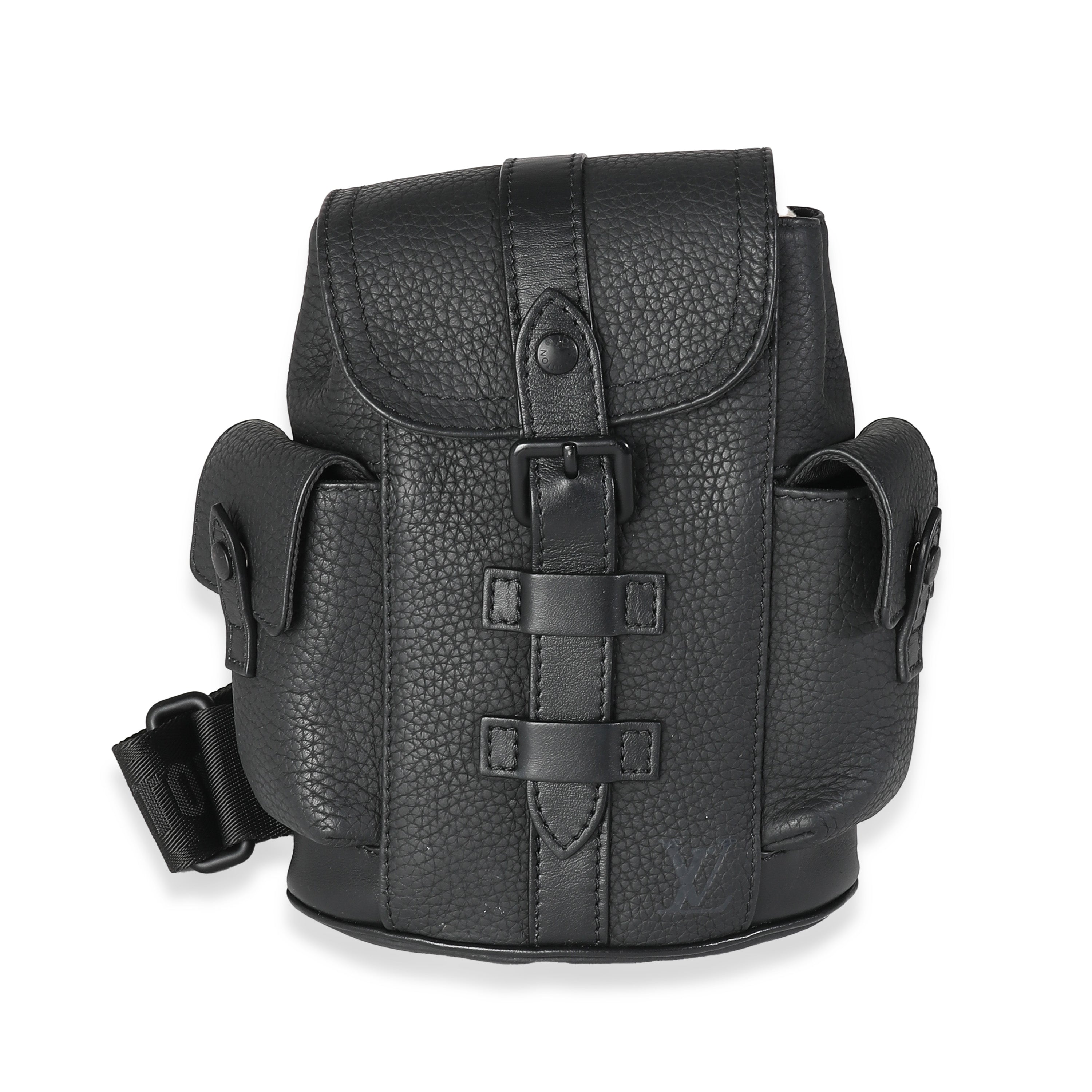 Louis Vuitton Black Taurillon Nano Christopher