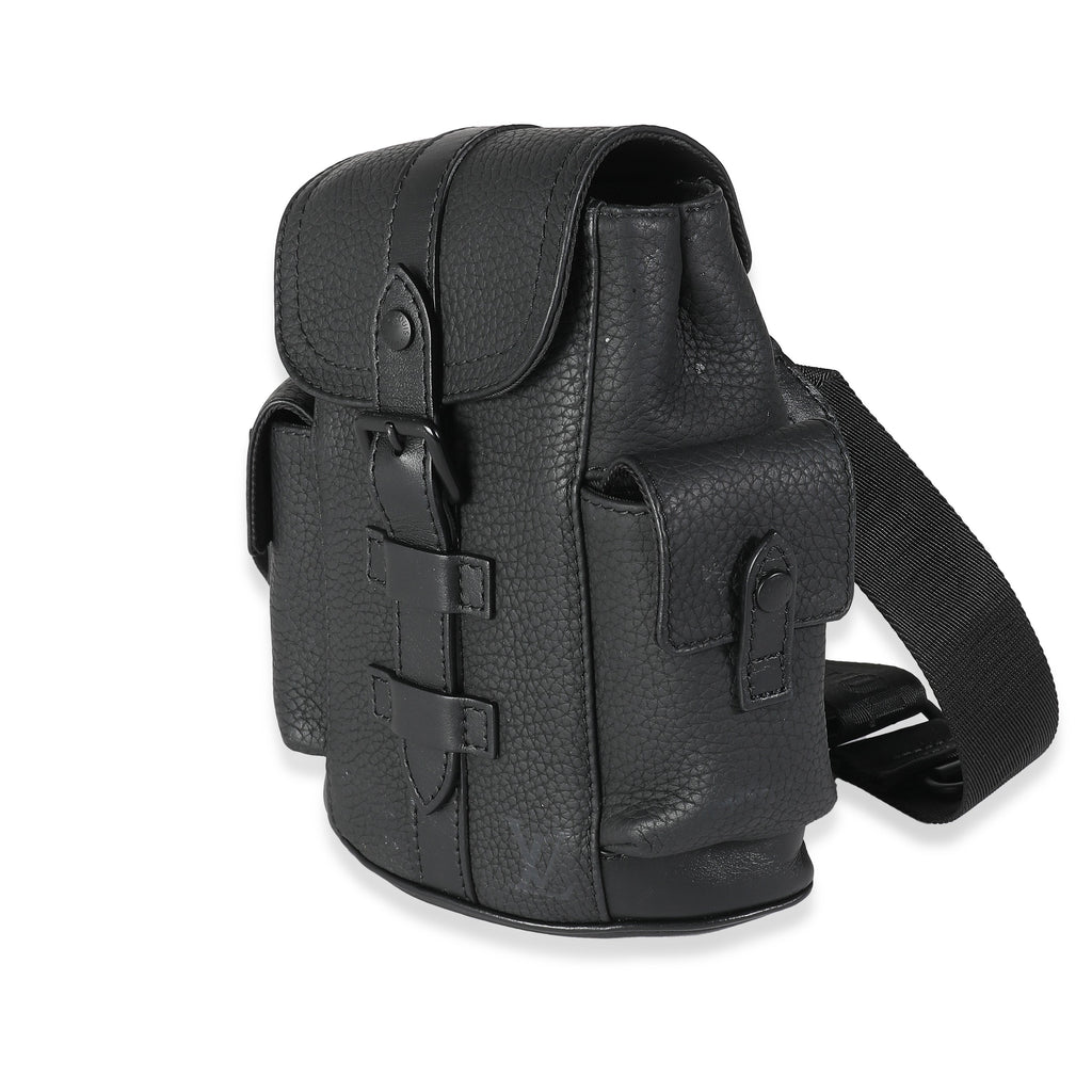 Louis Vuitton Black Taurillon Nano Christopher