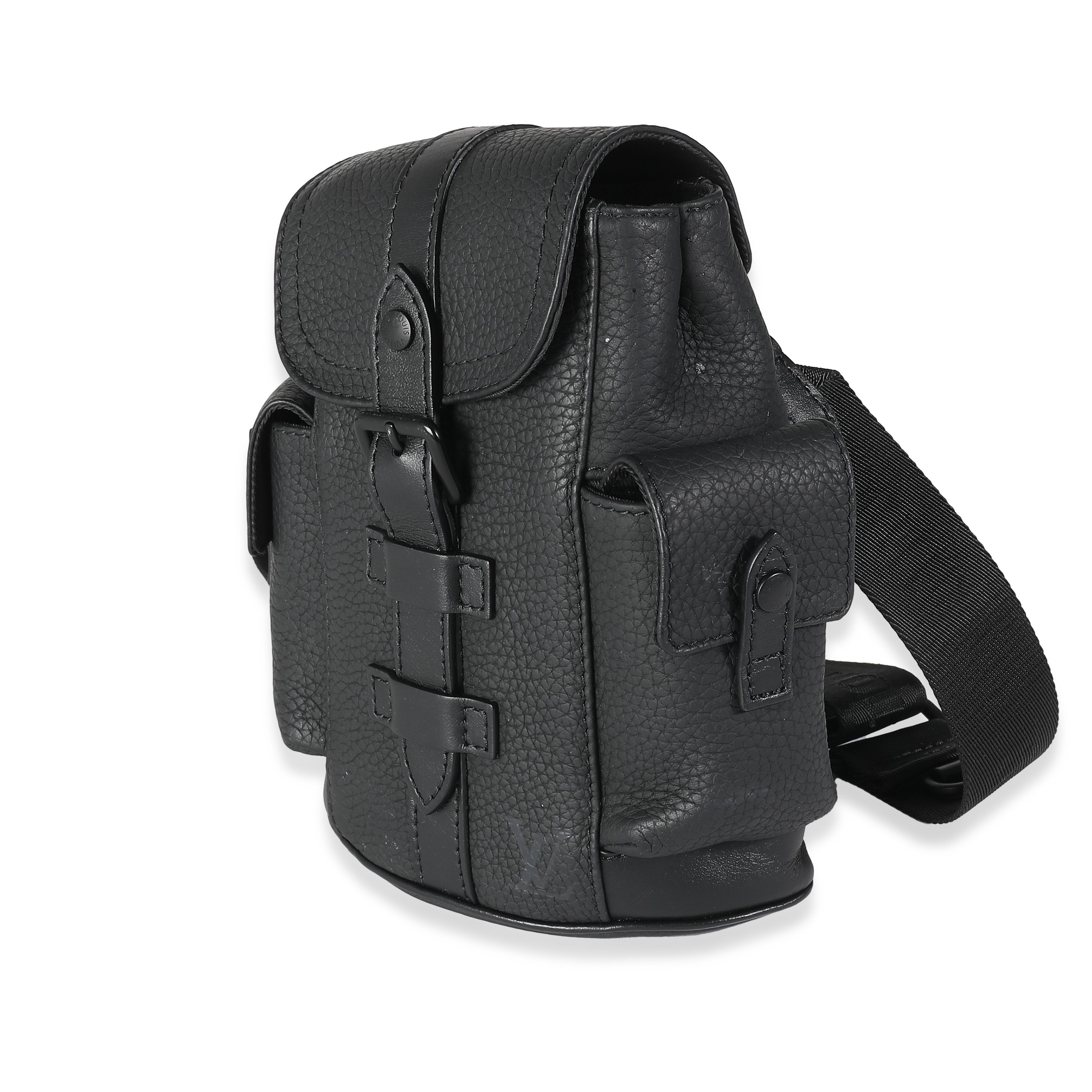 Louis Vuitton Black Taurillon Nano Christopher