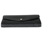 Louis Vuitton Black Empreinte Sarah Wallet