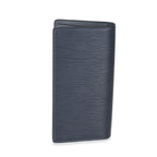 Louis Vuitton Navy Epi LV Circle Brazza Wallet