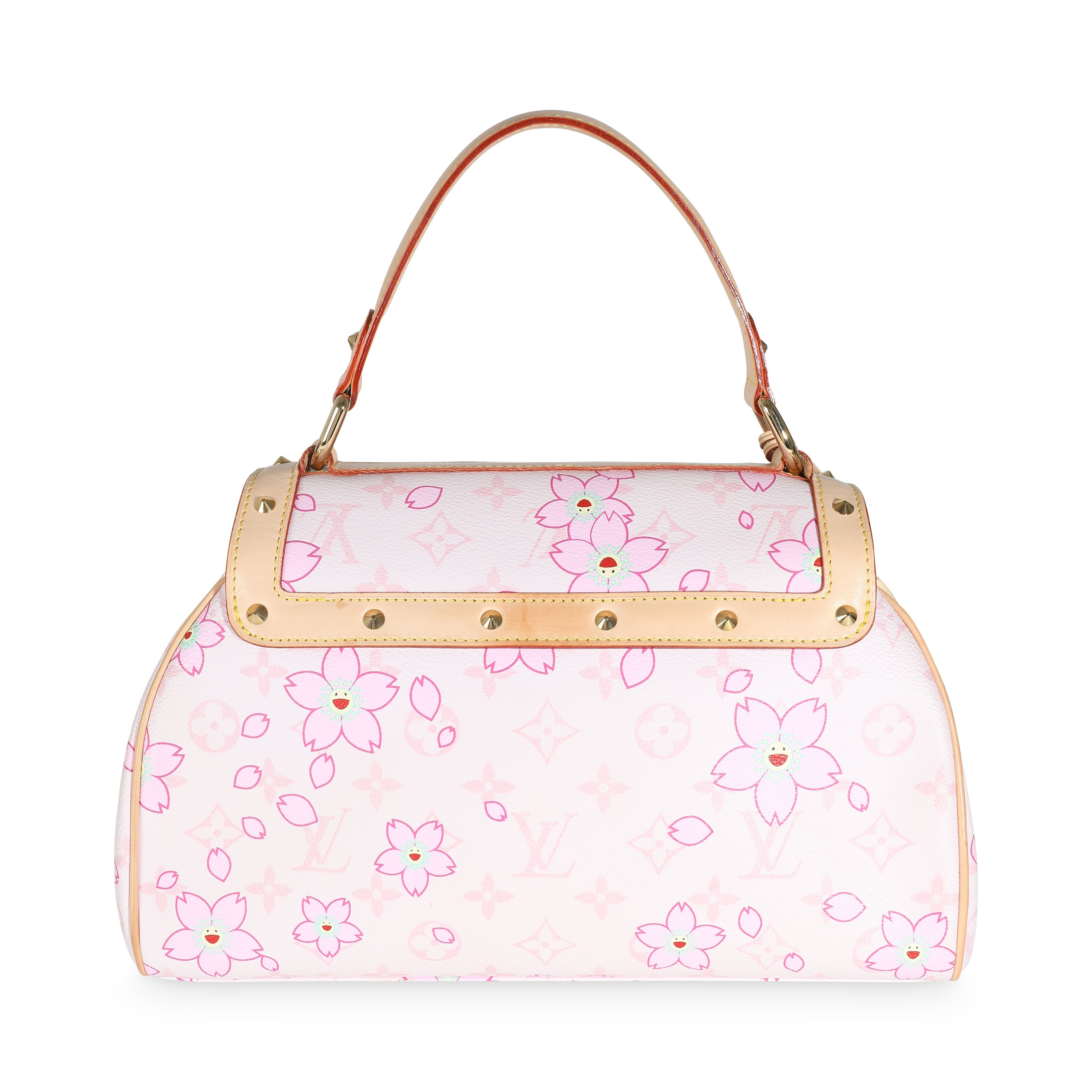 Louis Vuitton Pink Cherry Blossom Monogram Canvas Sac Retro Bag