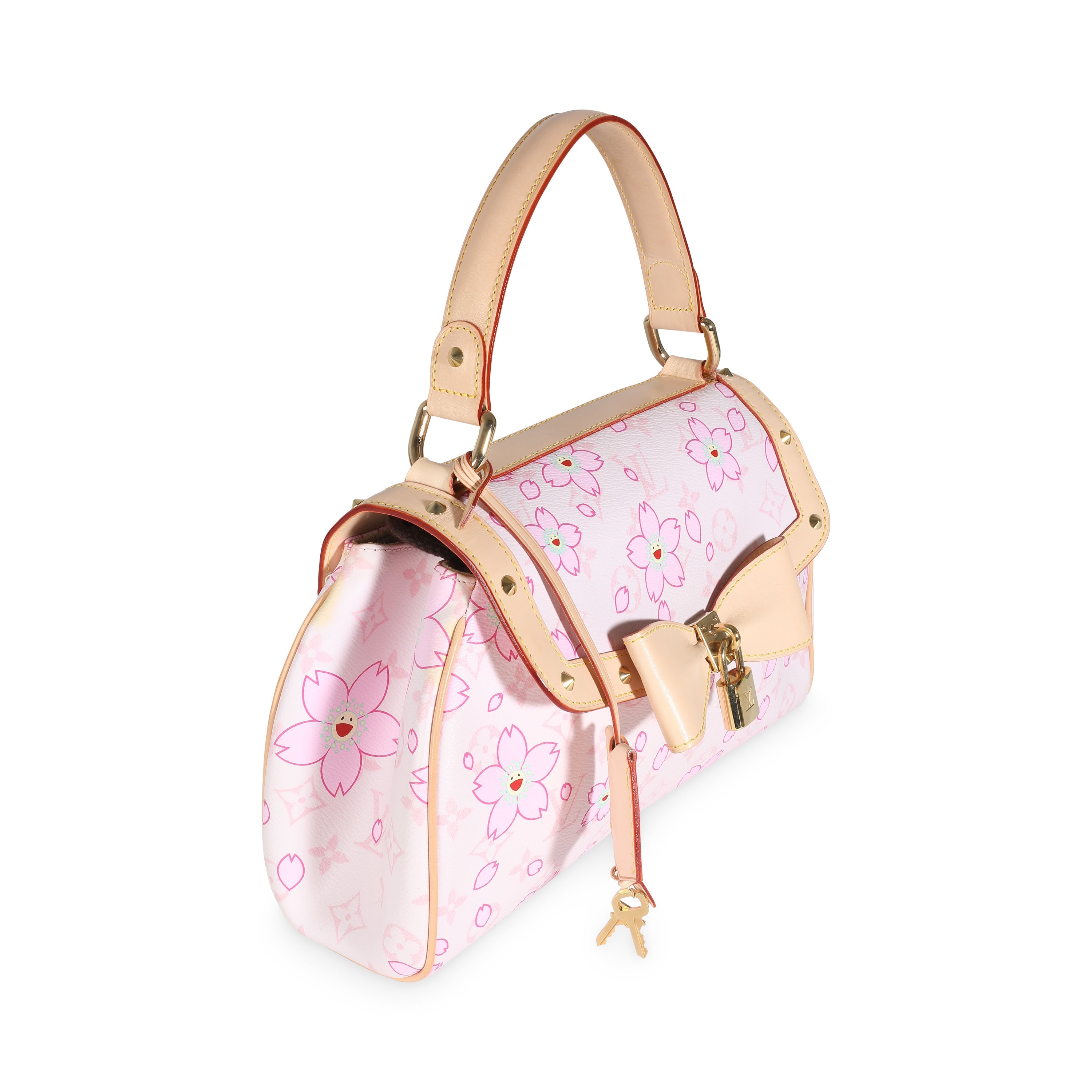 Louis Vuitton Pink Cherry Blossom Monogram Canvas Sac Retro Bag