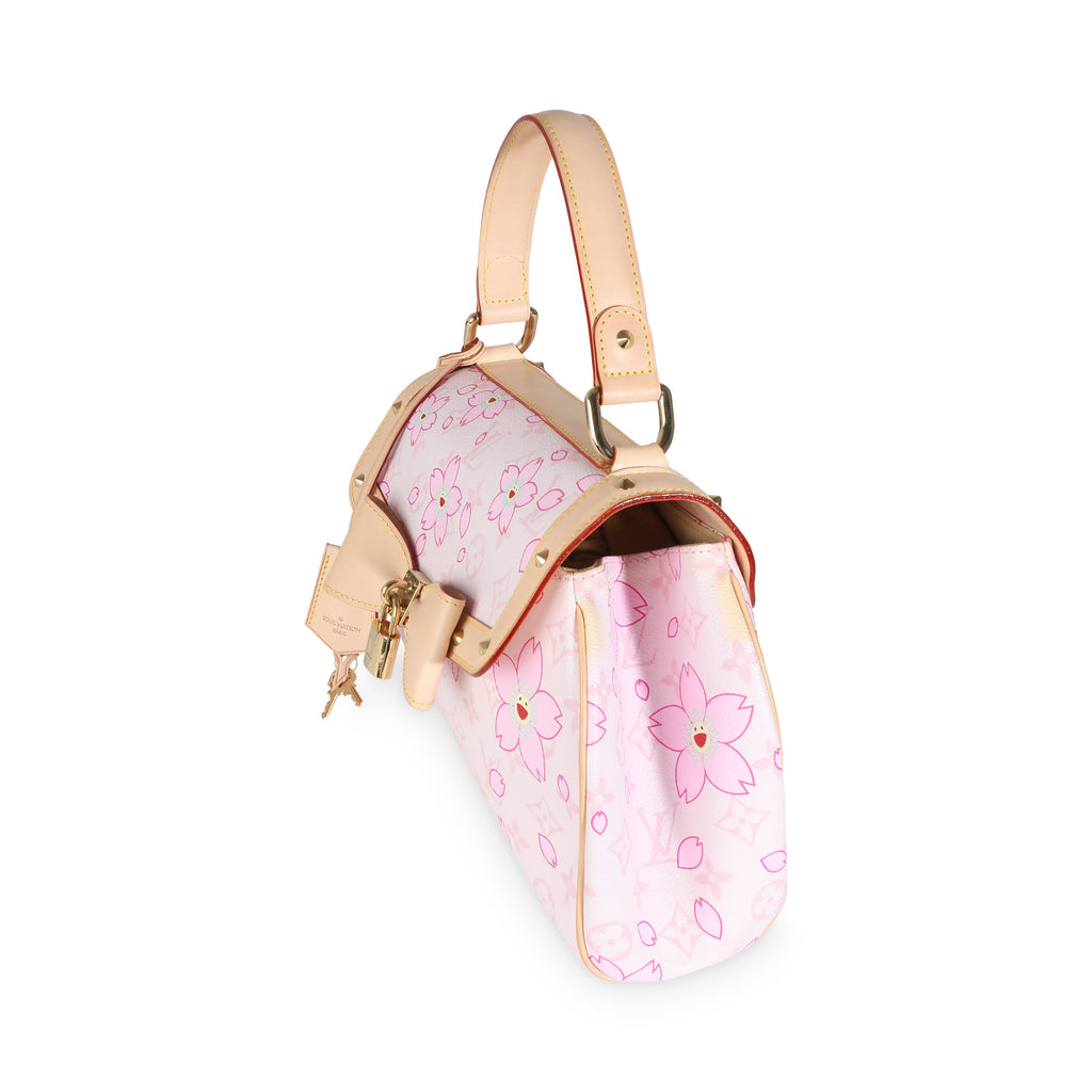 Louis Vuitton Pink Cherry Blossom Monogram Canvas Sac Retro Bag