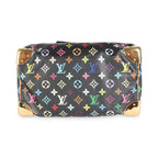 Louis Vuitton Black Multicolor Canvas Speedy 30