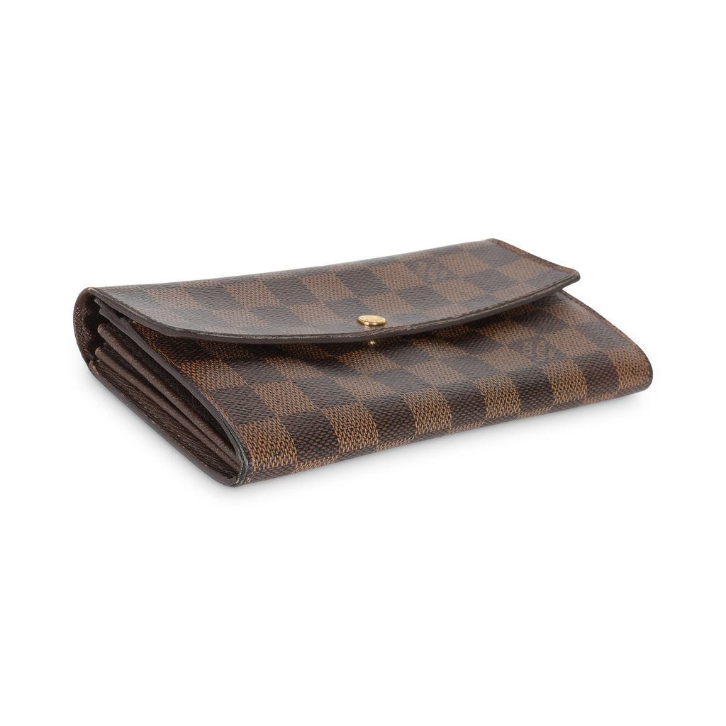 Louis Vuitton Damier Ebene Canvas Sarah Wallet