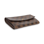 Louis Vuitton Damier Ebene Canvas Sarah Wallet