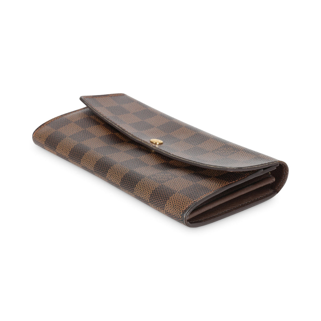 Louis Vuitton Damier Ebene Canvas Sarah Wallet