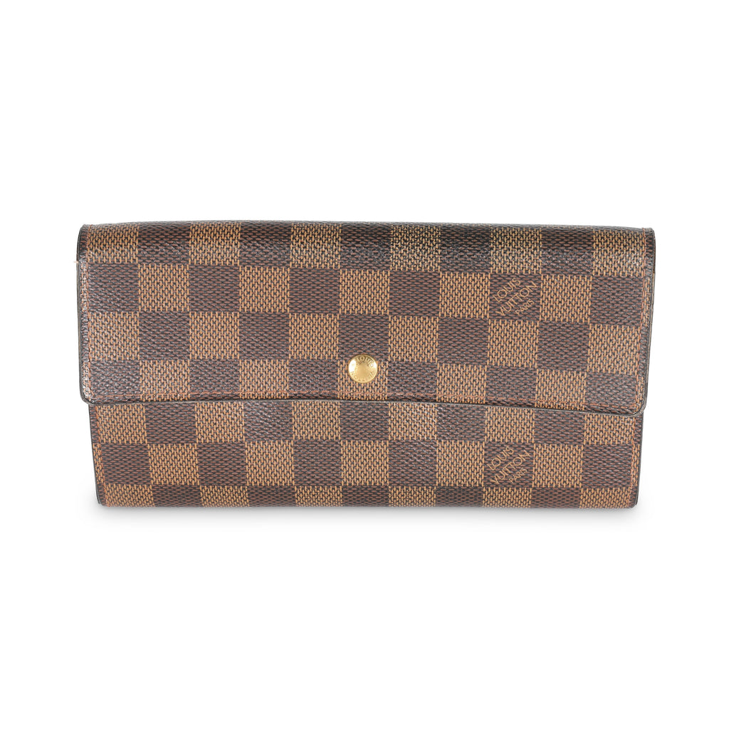 Louis Vuitton Damier Ebene Canvas Sarah Wallet