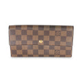 Louis Vuitton Damier Ebene Canvas Sarah Wallet