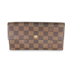 Louis Vuitton Damier Ebene Canvas Sarah Wallet