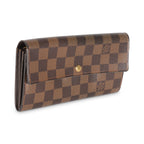 Louis Vuitton Damier Ebene Canvas Sarah Wallet
