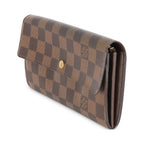 Louis Vuitton Damier Ebene Canvas Sarah Wallet
