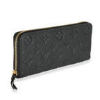 Louis Vuitton Black Monogram Empreinte Clemence Wallet