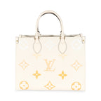Louis Vuitton Cream Saffron Giant Monogram Empreinte Onthego MM
