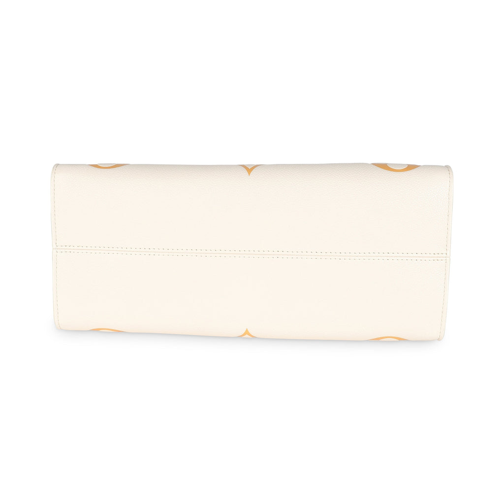 Louis Vuitton Cream Saffron Giant Monogram Empreinte Onthego MM