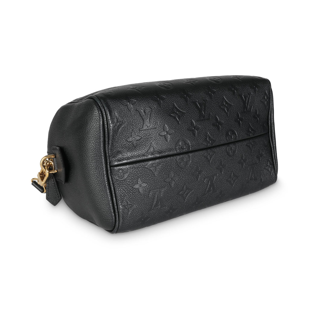 Louis Vuitton Black Monogram Empreinte Speedy Bandouliere 25