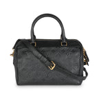 Louis Vuitton Black Monogram Empreinte Speedy Bandouliere 25