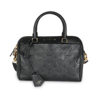 Louis Vuitton Black Monogram Empreinte Speedy Bandouliere 25