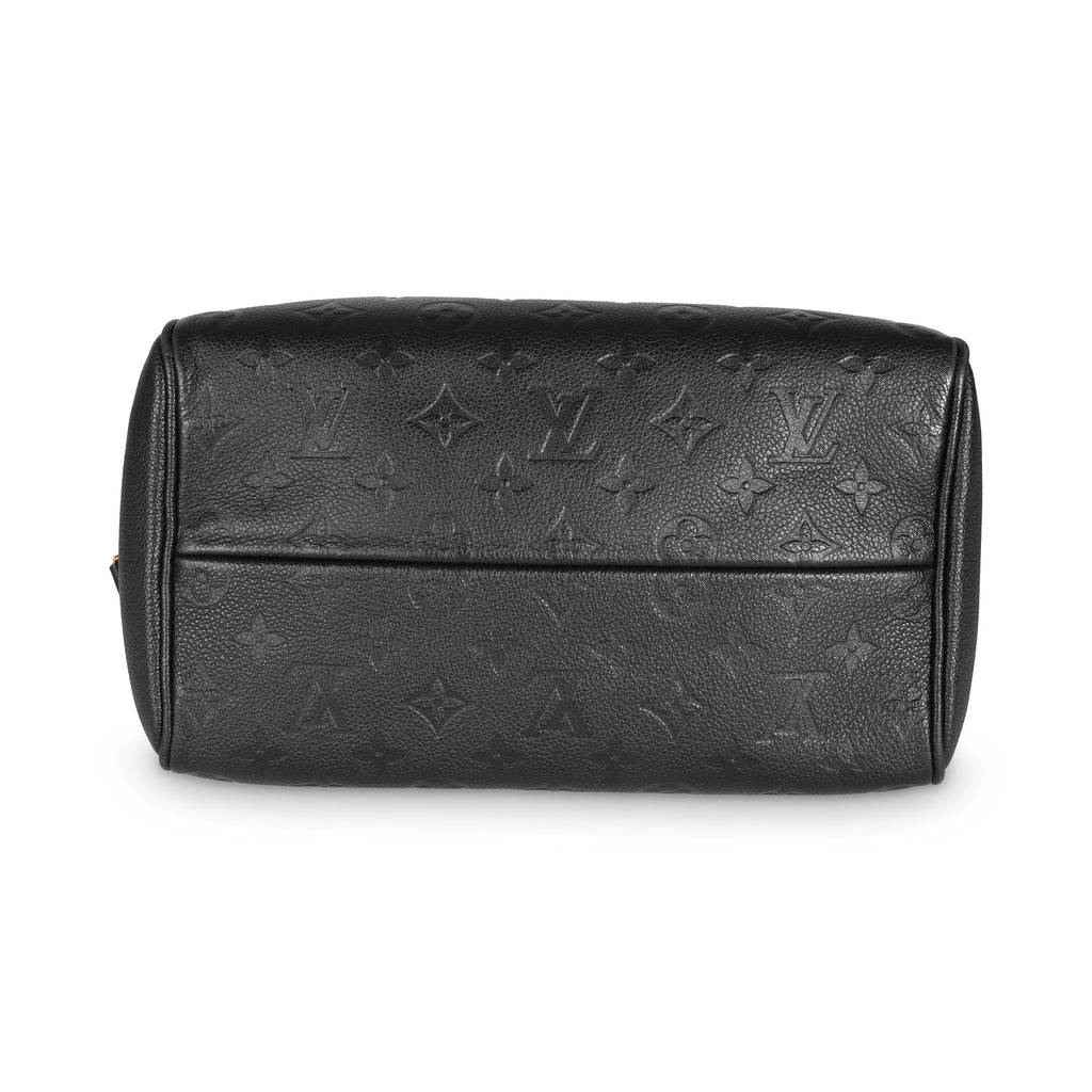 Louis Vuitton Black Monogram Empreinte Speedy Bandouliere 25