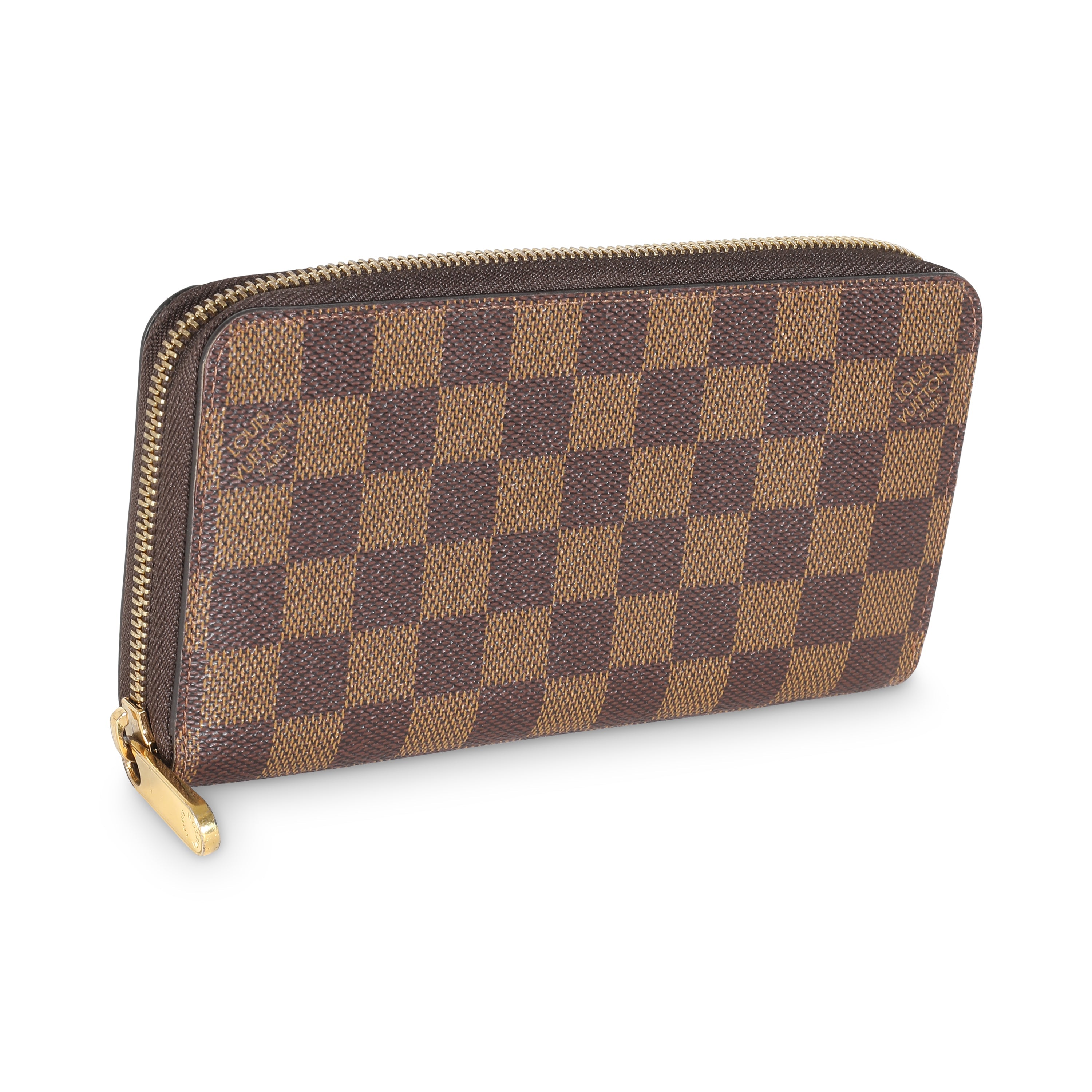 Louis Vuitton Damier Ebene Canvas Zippy Wallet