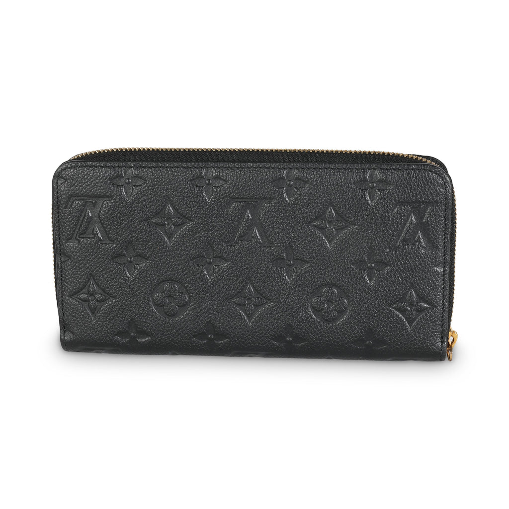 Louis Vuitton Black Monogram Empreinte Zippy Wallet