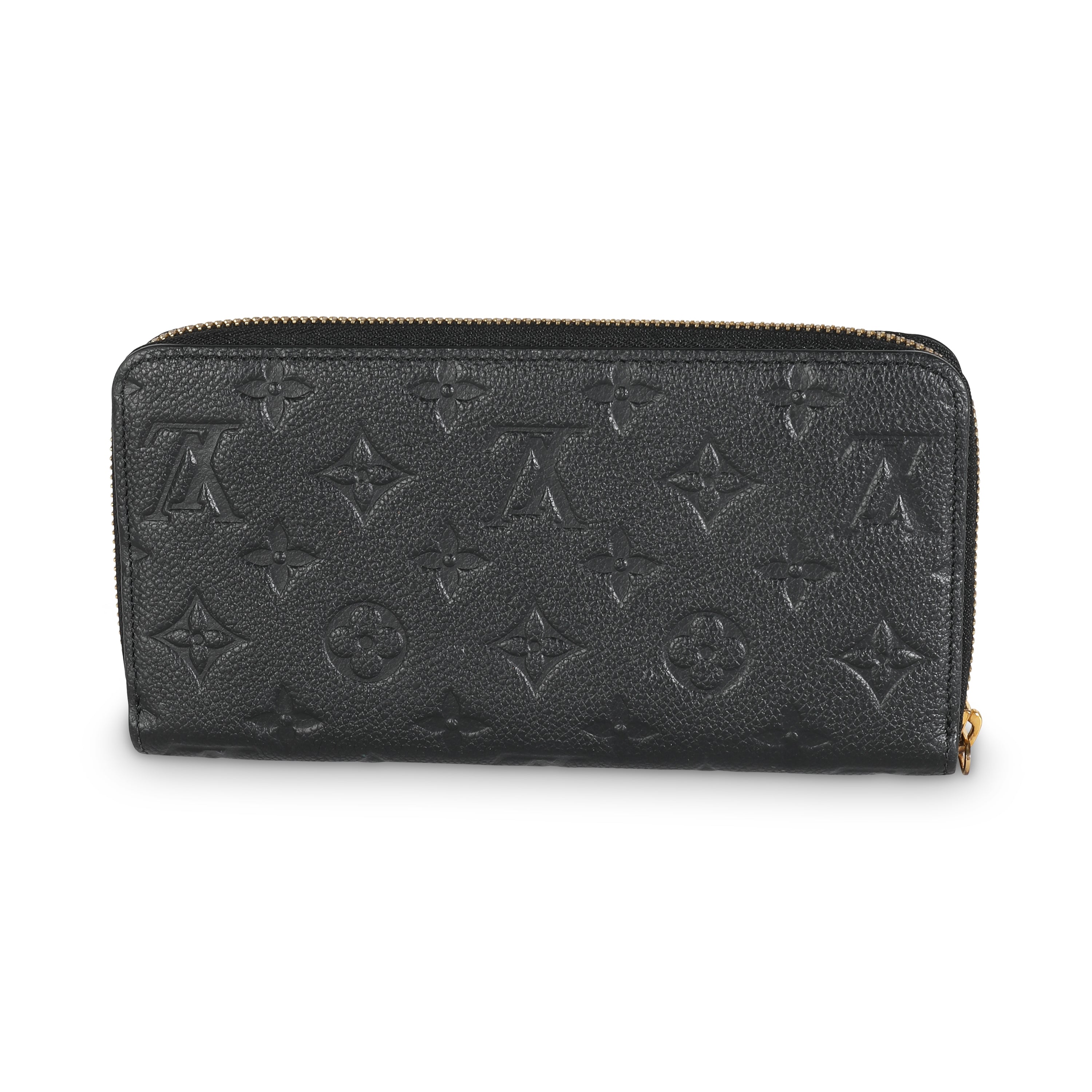 Louis Vuitton Black Monogram Empreinte Zippy Wallet