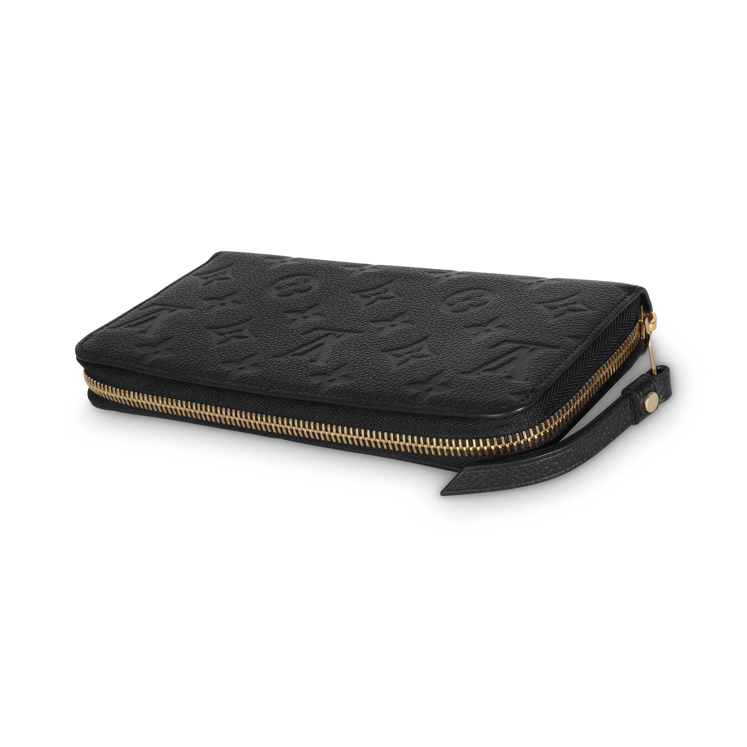Louis Vuitton Black Monogram Empreinte Zippy Wallet